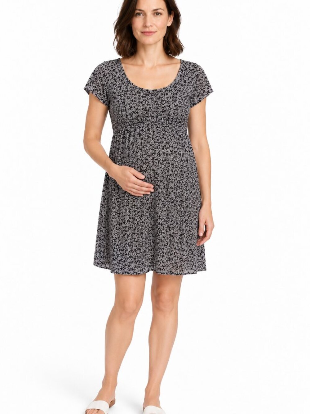 Old Navy Maternity Floral Short Sleeve Dress Size M